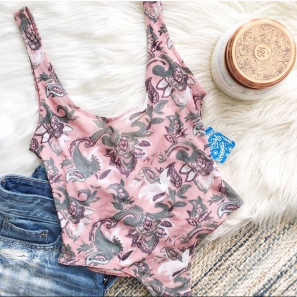 Free People Tops - Free People So Fresh Freesia Pink Bodysuit